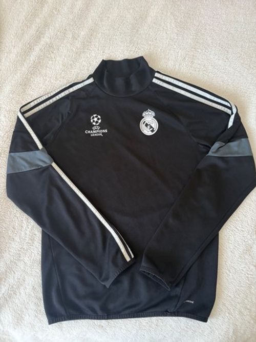Adidas Real Madrid UEFA Champions League Black Training Top 1/4 Zip