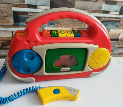 Vintage Little Tikes Cassette Player  With Microphone Rare Find Tested & Working — image 2