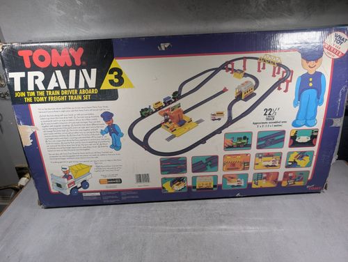 Tomy Train 3, Freight Transport Train Set from 1988 complete with extras  — image 18