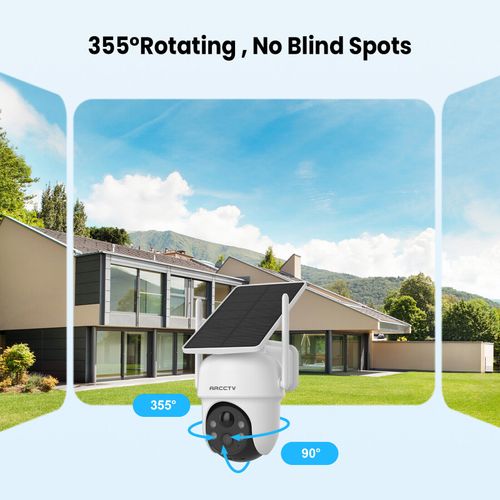 ARCCTV CCTV Solar Security Camera System 4MP Wireless Wifi Audio 4CH Outdoor — image 7