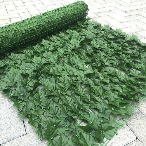3M Roll Artificial Hedge Garden Fake Ivy Leaf Privacy Fence Screening Wall Panel
