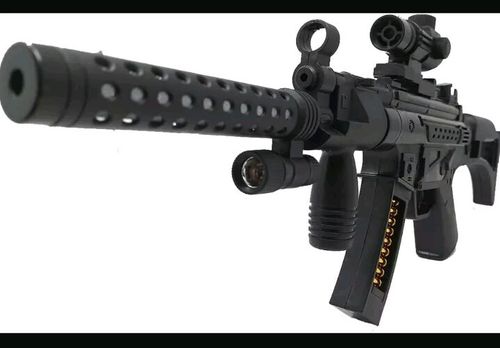 Kids Mp5 Squid Gun Flashing Lights & Sounds Boys Girls Army Role Play Uk — image 8