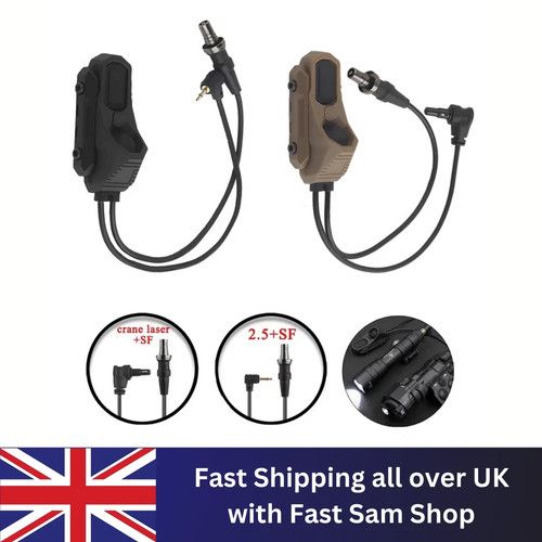 Tactical AXON Remote In-Line Dual Function Pressure Switch Flashlight PEQ Laser