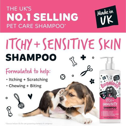 Bugalugs Itch & Immunity Dog Shampoo Sensitive Skin - Professional Pet Grooming — image 3