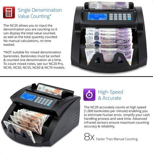 Bank Note Banknote Money Currency Counter Count Automatic Pound Cash Machine — image 3