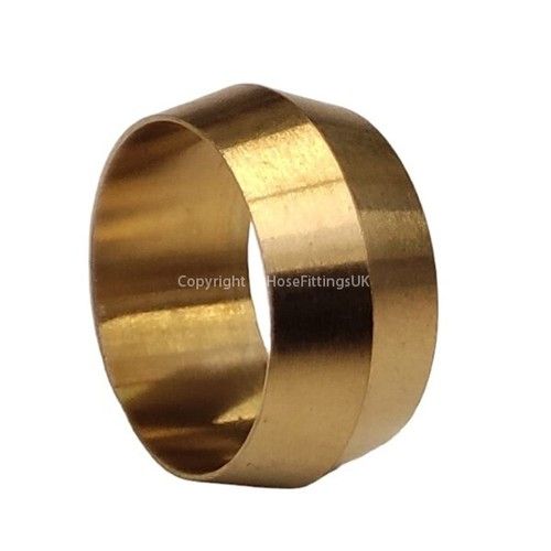 1/2" Brass Olive Ferrule for 1/2" (12.7mm) Hardline Tube Pipe Fitting Adapter