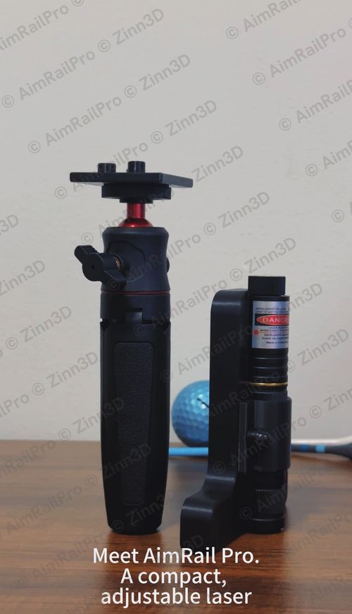 AimRail Pro Adjustable Golf Laser Alignment Trainer Putting Range Practice Aid — image 8