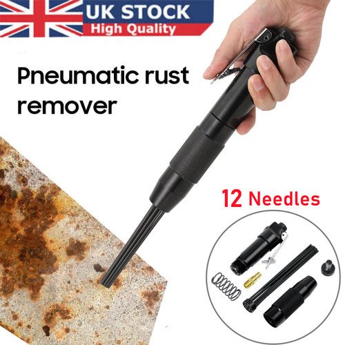 Mini Needle Scaler Pneumatic Air Tool Pistol Grip Remove Slag Rust Deburring