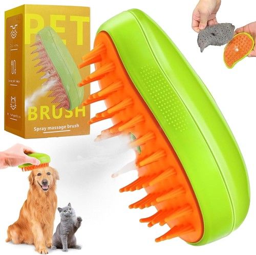 3IN1 Cat Steam Brush Self Cleaning Multi Grooming Brushes Electric Pet Hair Comb