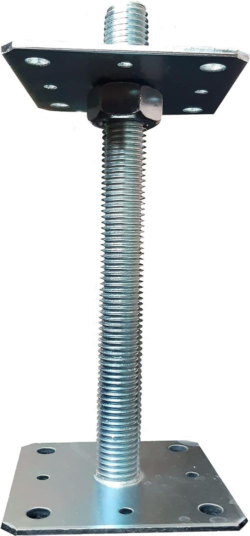 Heavy Duty Galvanised Adjustable Height Pergola Support Bolt-Down Base Post DIY — image 6
