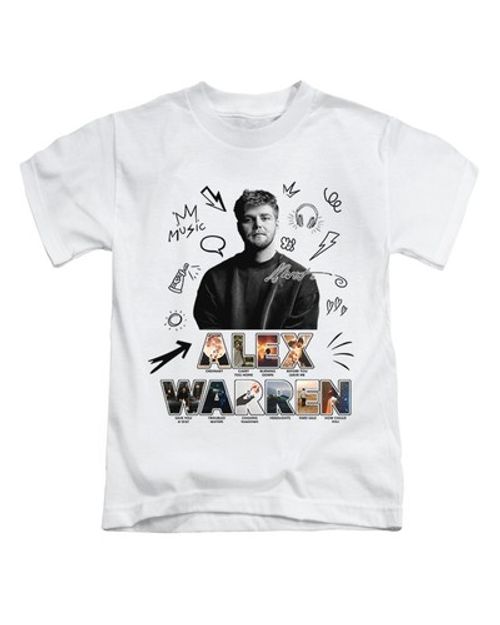 Montage Alex Warren Kids T-Shirt Fun Music Inspired Children's Top New