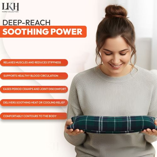 Microwave Heat Wheat Pack With Fleece Cover Pain Relief Shoulder Neck Warmer — image 7