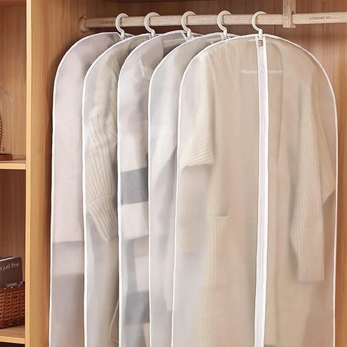 10-20x Zip Up Hanging Suit Dress Coat Travel Bag Clothe Cover Storage Travel Bag — image 2