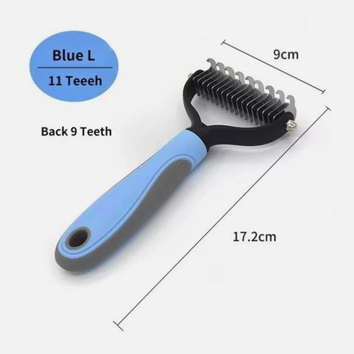 Pet Cat Dog Hair Fur Shedding Trimmer Grooming Dematting Rake Comb Brush Tool