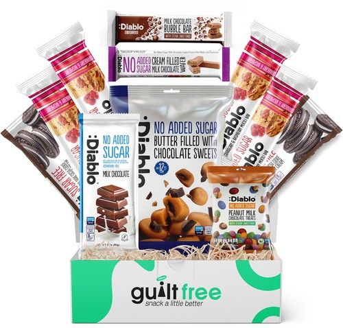 Diablo NO Added Sugar Diabetic Hamper Snack Wafer Bar Gift Box Sugar Free Hamper