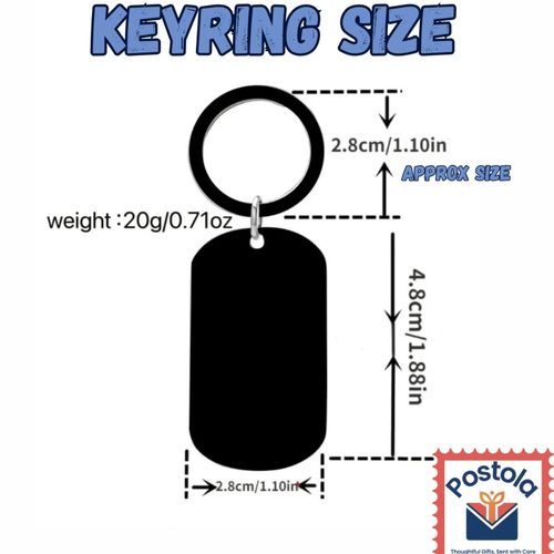 Little Reminders Engraved Steel Keyring Motivational Gift — image 2