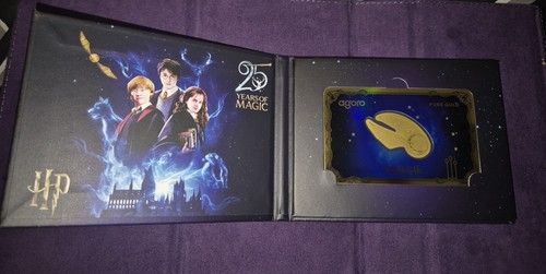 Agoro Harry Potter 0.1g Gold Golden Snitch 24k 9999 Pure Gold 2000 Mintage