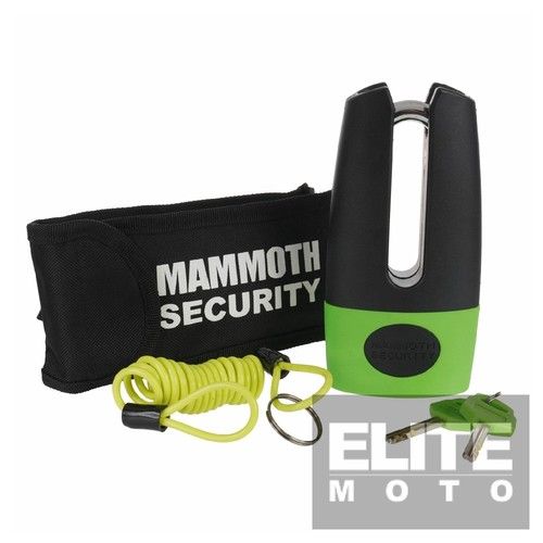 Mammoth Thatcham Approved 11mm Disc Lock High Security Carry Case Reminder Coil