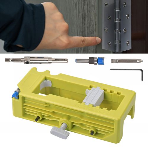 Door Hinge Routing Jig Stable Router Easy Installation New Door Hinge Adjustable — image 11