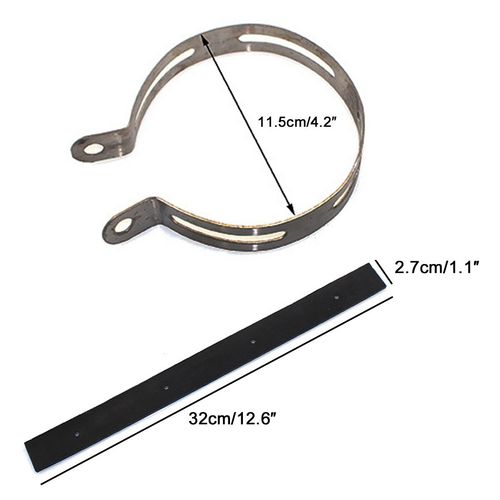 Universal Motorcycle Exhaust Muffler Silencer Hanger Clamp Mount Bracket — image 2