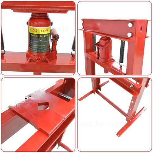 20 Ton Workshop Press Machine Hydraulic Bench & 52x Bearing Bush Driver Seal Kit — image 6