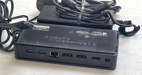 Dell D6000S USB-C USB-A Laptop Docking Station With 130W Dell Power Adapter — image 9