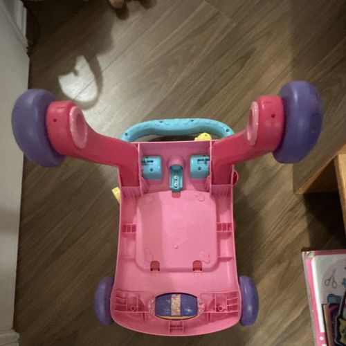 VTech First Steps Sit-to-Stand Baby Walker, Sound/Music, Plastic Pink/Blue — image 3