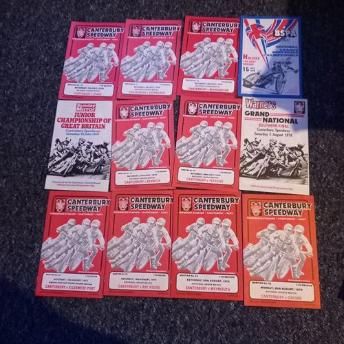 65 official speedway programmes season 1978 Year They Won The League Complete — image 3