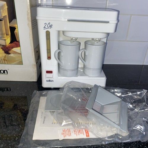 Vintage Salton 2 Cup Tea & Coffee Maker Model 3624 Unused