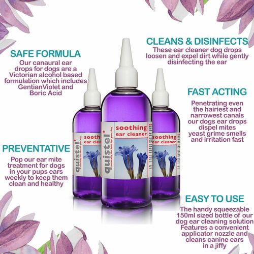Quistel's Soothing DOG Ear Cleaner 150 ml FOR REMOVAL OF WAX , DIRT, YEAST — image 5
