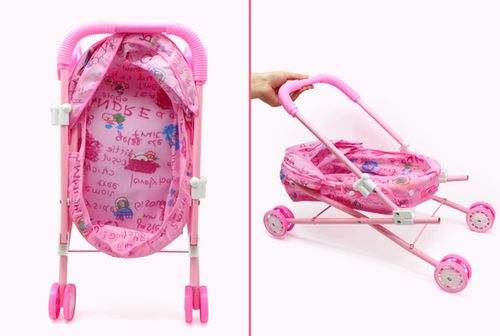 Baby Kids child Dolls Buggy Stroller Jogger Dolls Pram Pushchair Girls Toy UK — image 5
