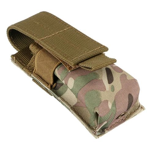 Molle Flashlight Pouch Torch Holder EDC Utility Bag Outdoor Waist Pack Holder UK — image 1
