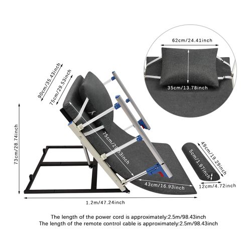 Lifting Bed Backrest for Elderly Electric Adjustable Power Bed Wedge Mattress — image 3