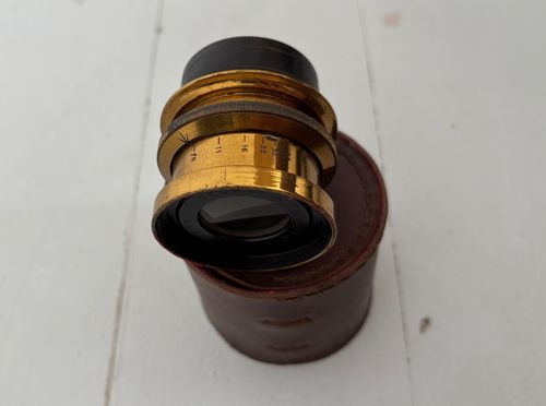 Victo Folding Field Camera 1910 Vintage + Lens + 3x plate holders, no lens board — image 8