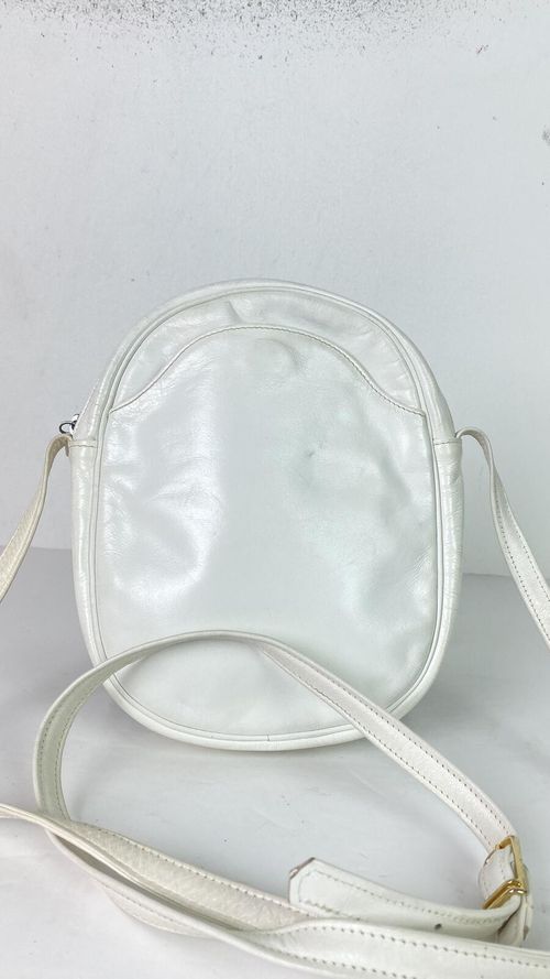 Russell And Bromley White Leather Crossbody Bag Zip Small — image 1