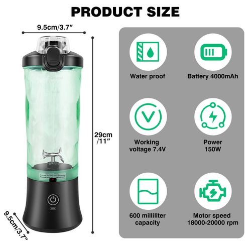 3 Mode Blender Smoothie Milkshake Maker Ice Crusher Mixer Coffee Grinder Fruit — image 3