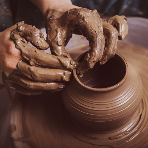 4 Pcs  8" Round Pottery Wheel Bat Clay Throwing Bats — image 4