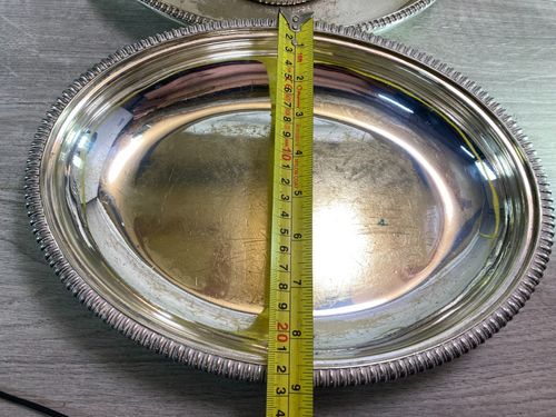 SILVER PLATED LIDDED OVAL LIDDED SERVING DISH / TUREEN antique MH&CO — image 8