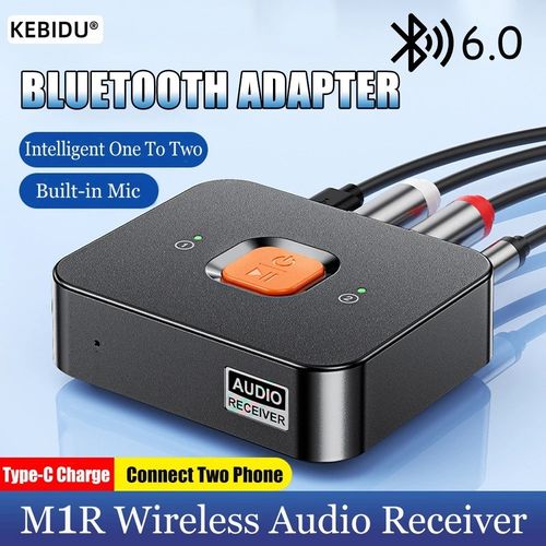 Bluetooth 6.0 Receiver Wireless Audio HiFi Music Adapter 3.5mm Jack AUX RCA UK — image 2
