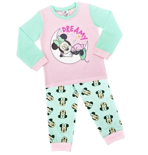Baby Girl Minnie Mouse Pyjamas Disney Pink Green Nightwear 6 - 24 Months — image 4