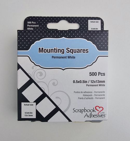 500 DOUBLE SIDED STICKY TABS MOUNTING SQUARES PHOTO MOUNTS SELF ADHESIVE — image 1