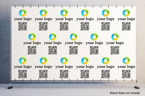 Personalised Step and Repeat Logo Photo Backdrop Fabric Custom Photo Background — image 2