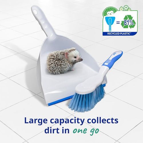 Spontex Dustpan & Brush Set | Large Capacity | Durable Bristles &...  — image 3