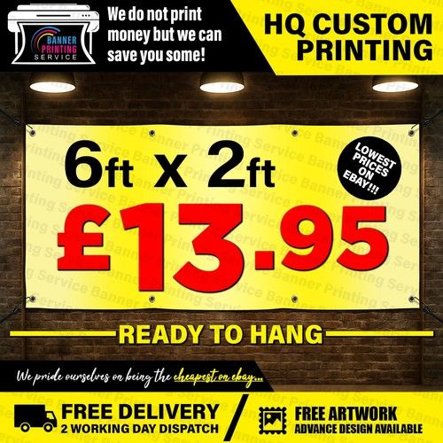 PVC VINYL BANNER CUSTOM ADVERTISING OUTDOOR WATERPROOF HEAVY DUTY SIGN