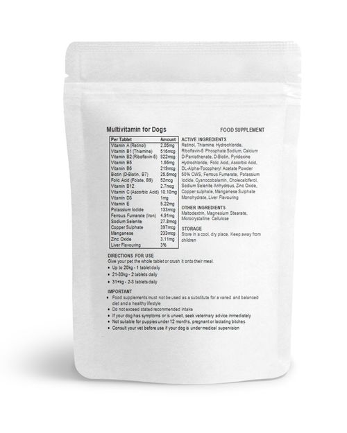 Multivitamin for Dogs, All Daily Essential Vitamins & Minerals Tablets, UK — image 3