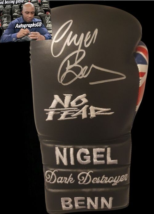 Nigel Benn Signed Boxing Glove — image 1