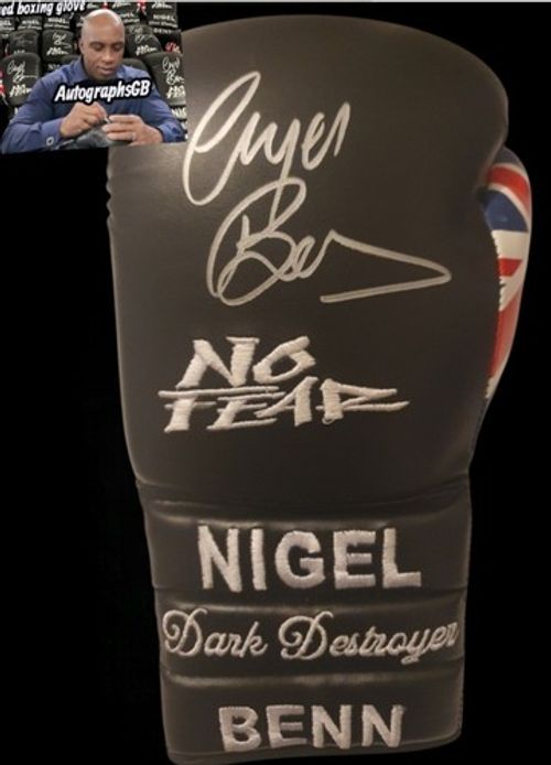 Nigel Benn Signed Boxing Glove