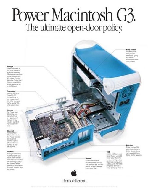 Apple Mac Power Mac G3 Open Door Policy Poster 22 x 28 NOT A REPRINT Vintage