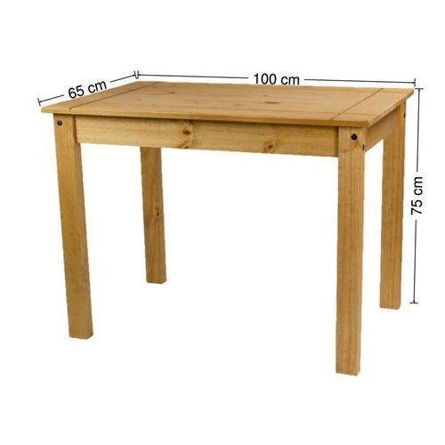 Corona Dining Table and 4 Chairs Budget Set Mexican Pine Solid Wooden Kitchen — image 11
