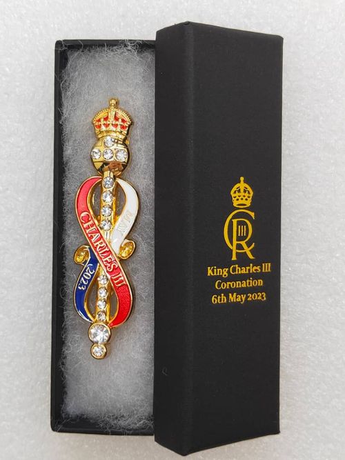King Charles III Coronation Commemorative Brooch 2023 — image 2